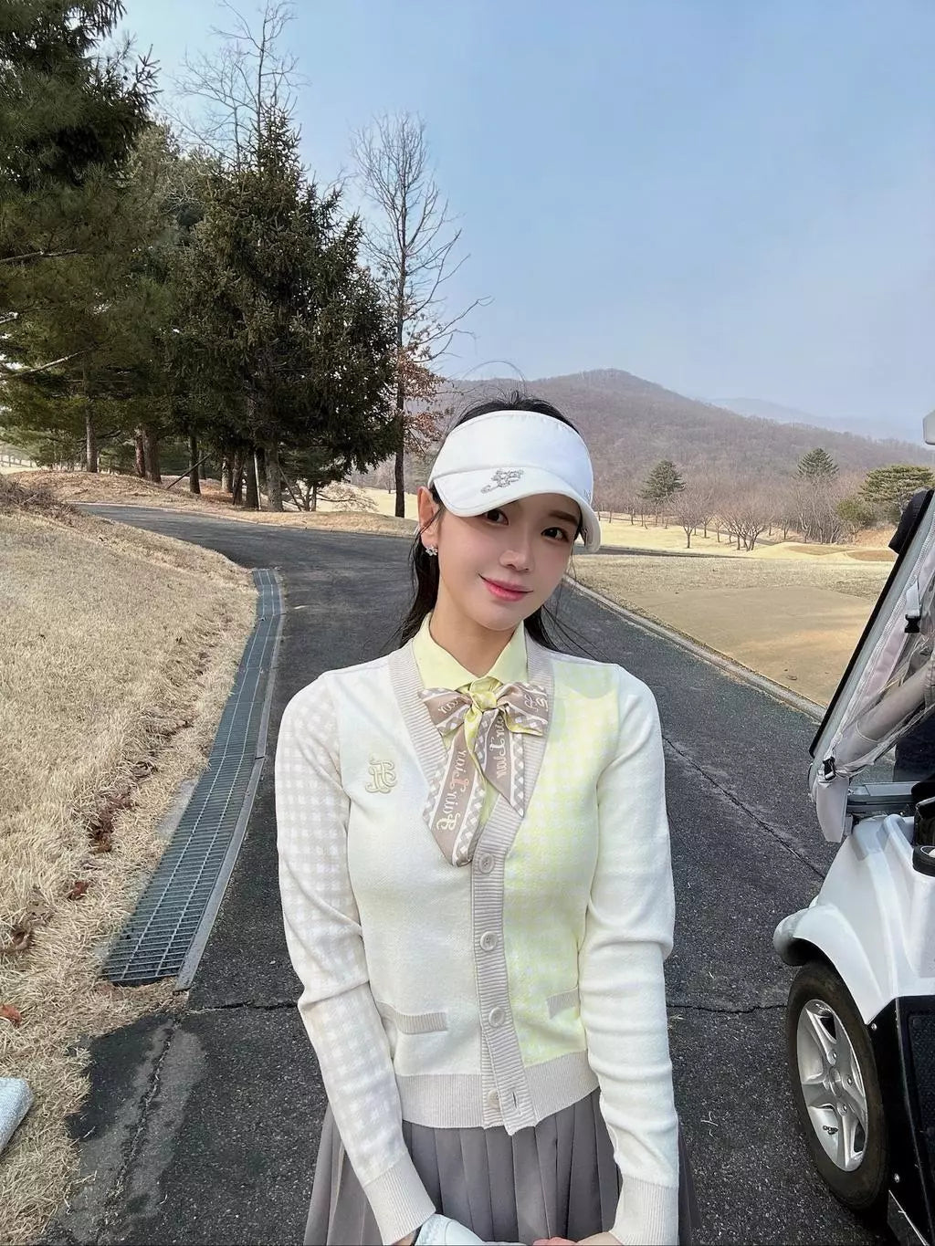 ギンガムスカーフセットTシャツ