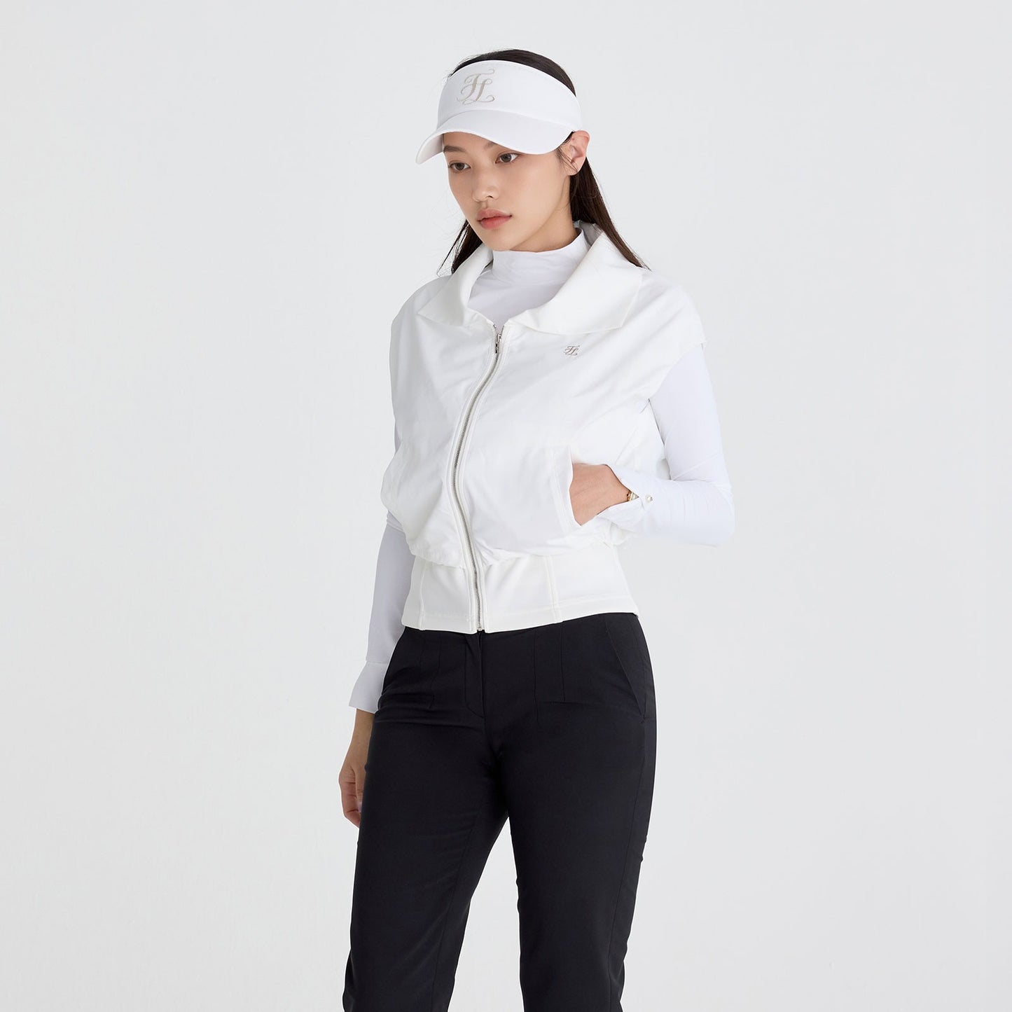 25SS バックシャーリングジップアップベスト