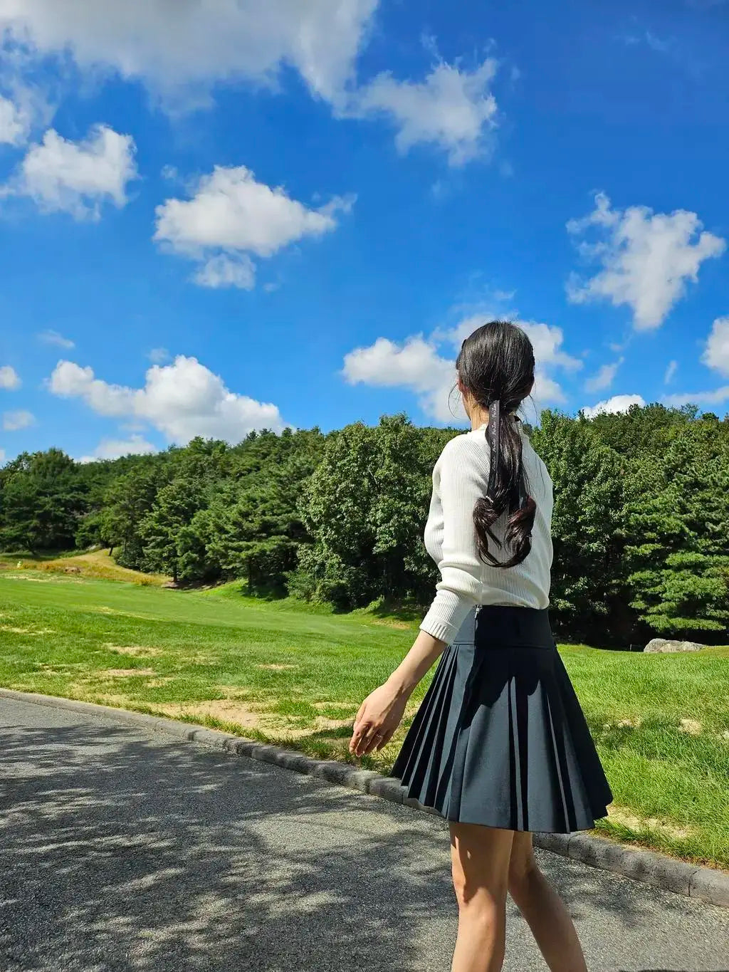 ベルトセットプリーツスカート