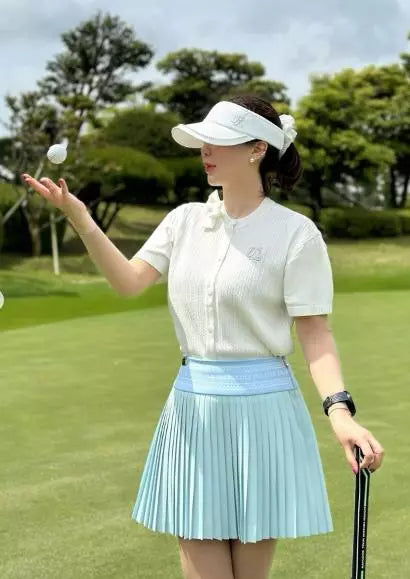 ラウンドリボンショートスリーブカーディガン