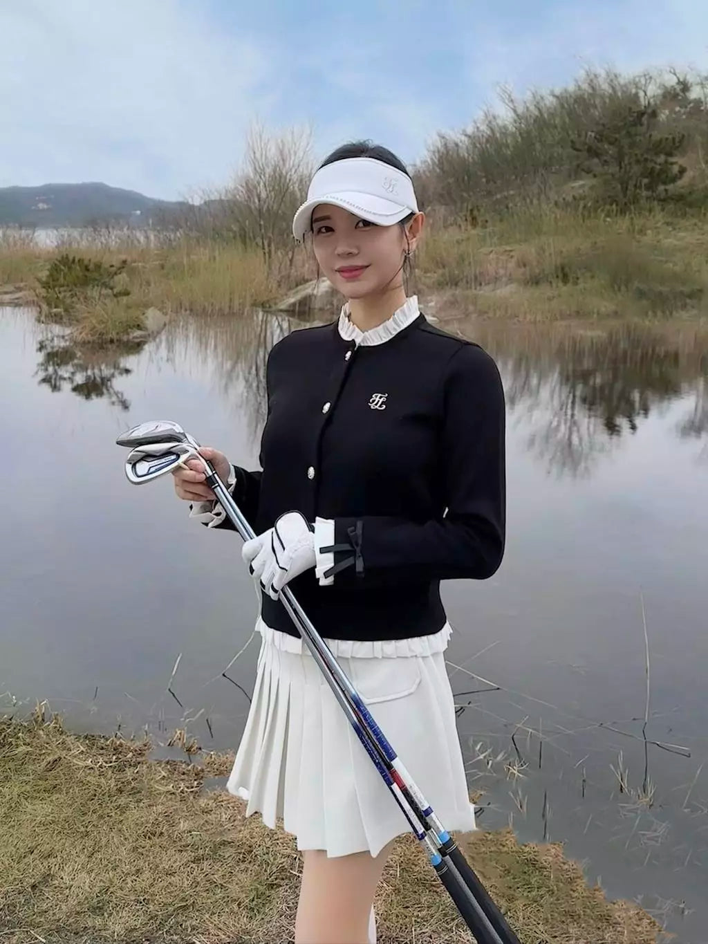 パフスリーブジャケットカーディガン