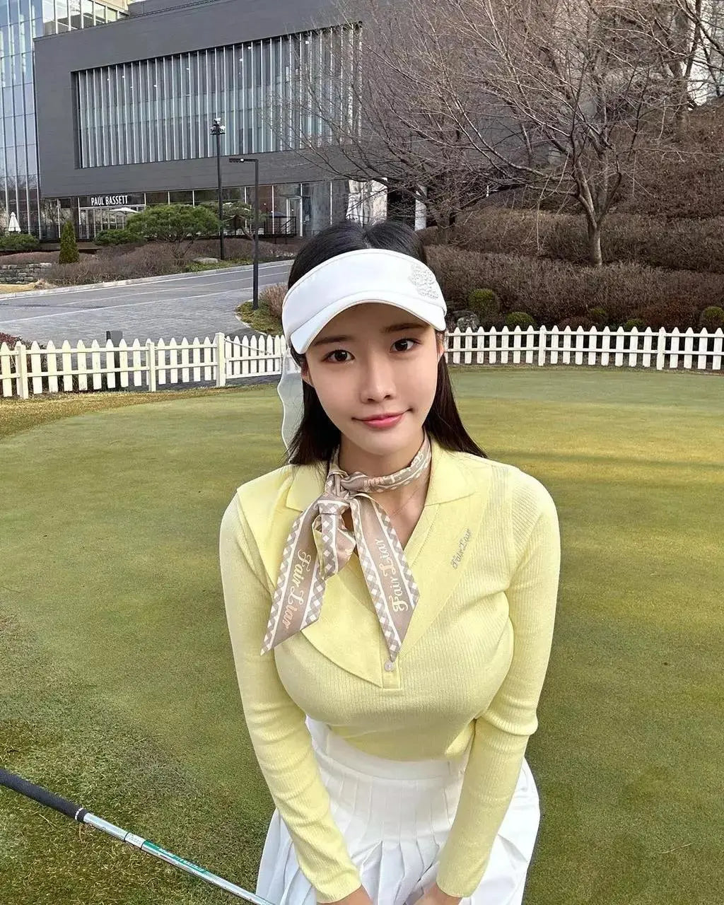 【RE-ORDER】パールロゴオーガンジーリボンバイザー