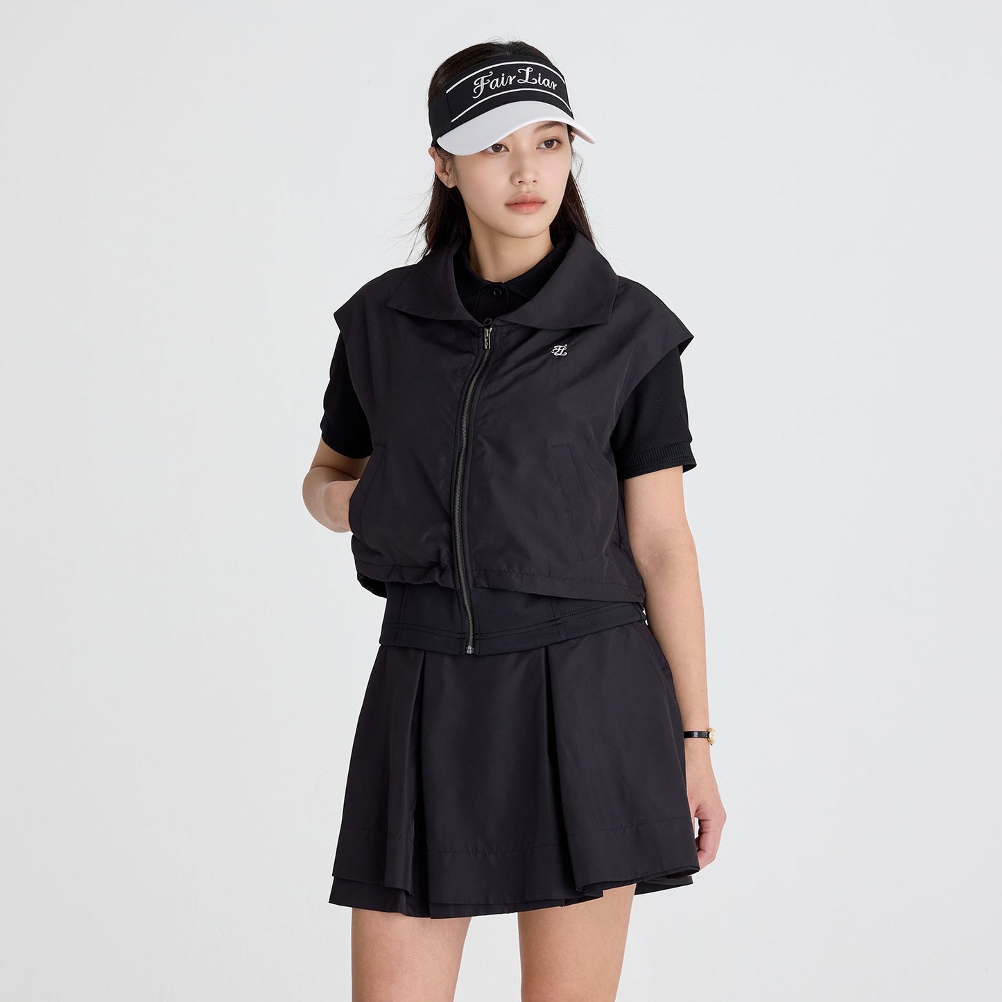 25SS バックシャーリングジップアップベスト