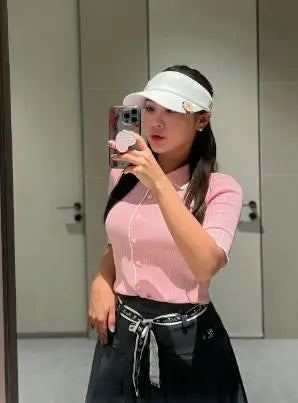 スカラップカラーチルニット