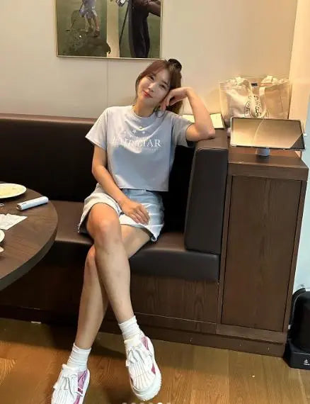 スタークロップドTシャツ