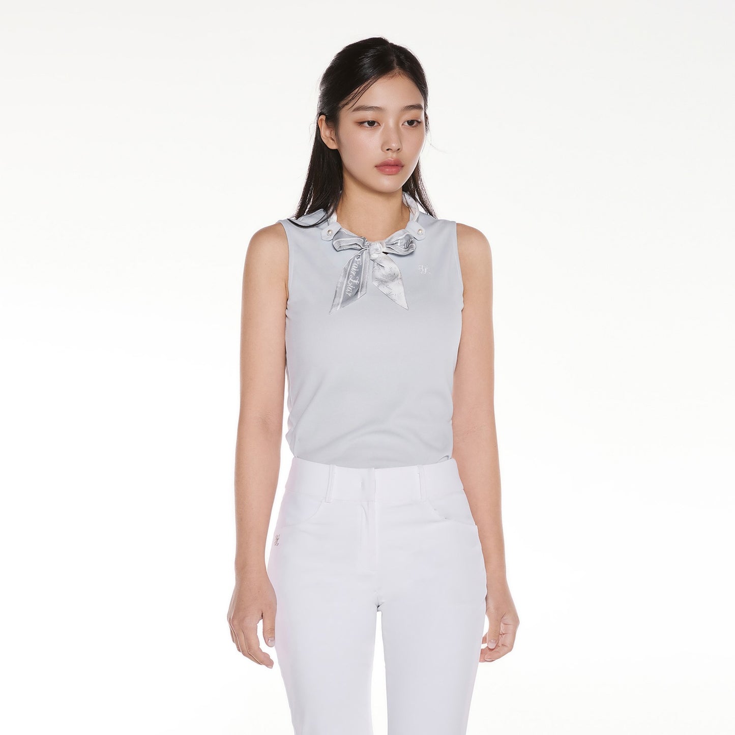 25SS ボタニカルスカーフセットノースリーブTシャツ