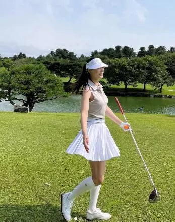 ベルトセットハイウエストプリーツスカート