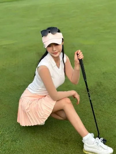 フリルVネックTシャツ