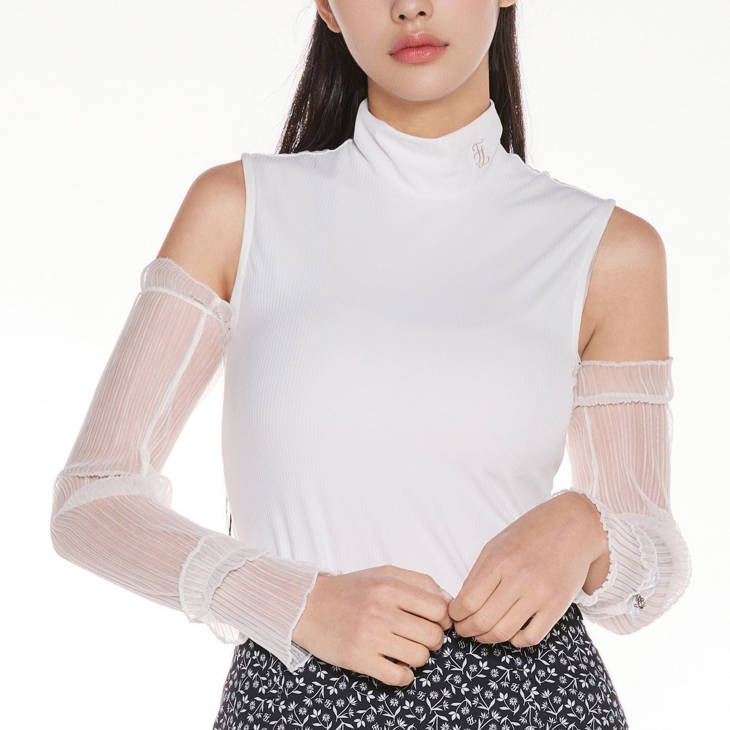 【RE-ORDER】エレガント メッシュアームスリーブ