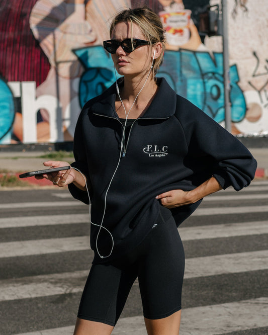 FLC エッセンシャルクォータージッププルオーバー