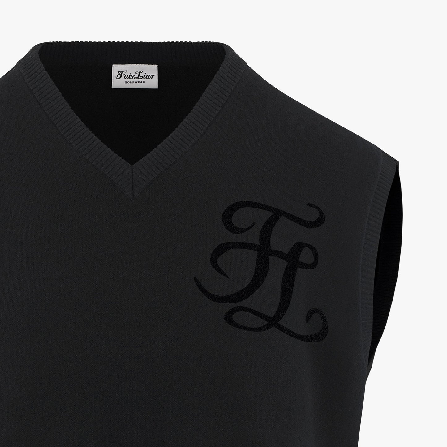 Vネックニットベスト