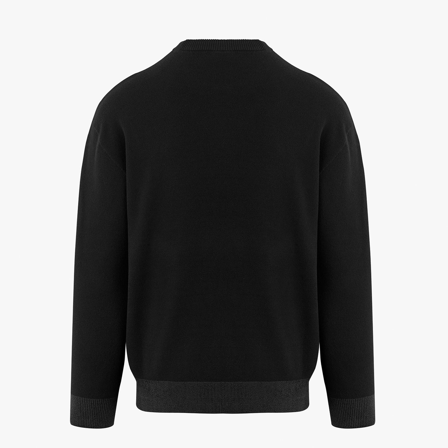 ラウンドネックロゴニット