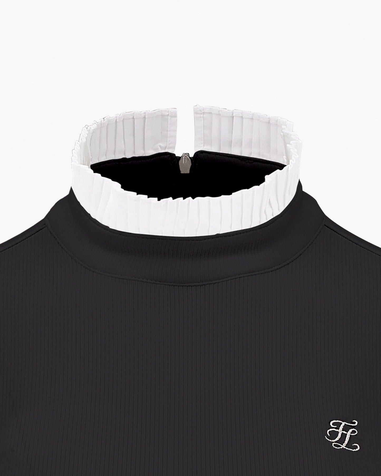 ハーフハイネックフリルTシャツ