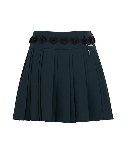 ベルトセットプリーツスカート