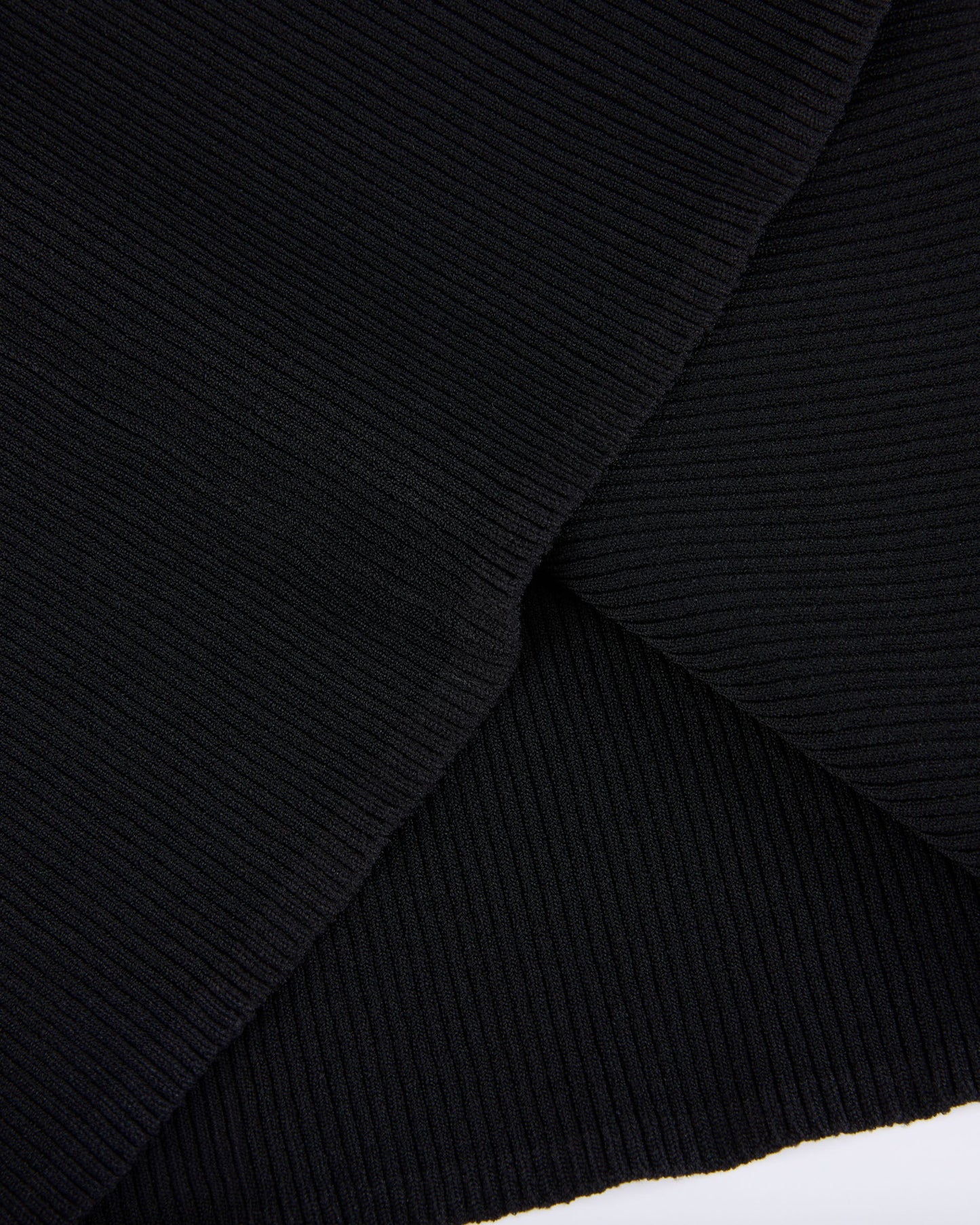 ウィメンズダブルフリルハイネックリブニット