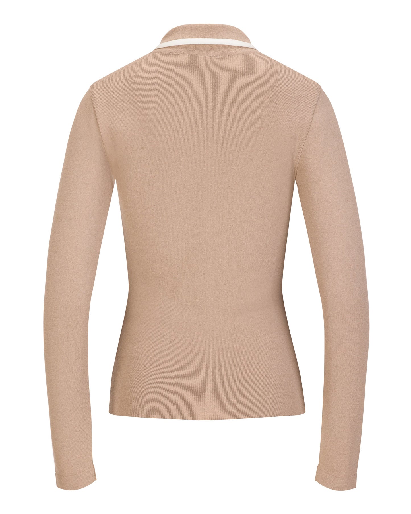 レザーカラーマッチニット