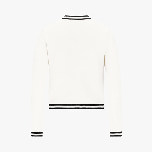 リボンジップアップカーディガン