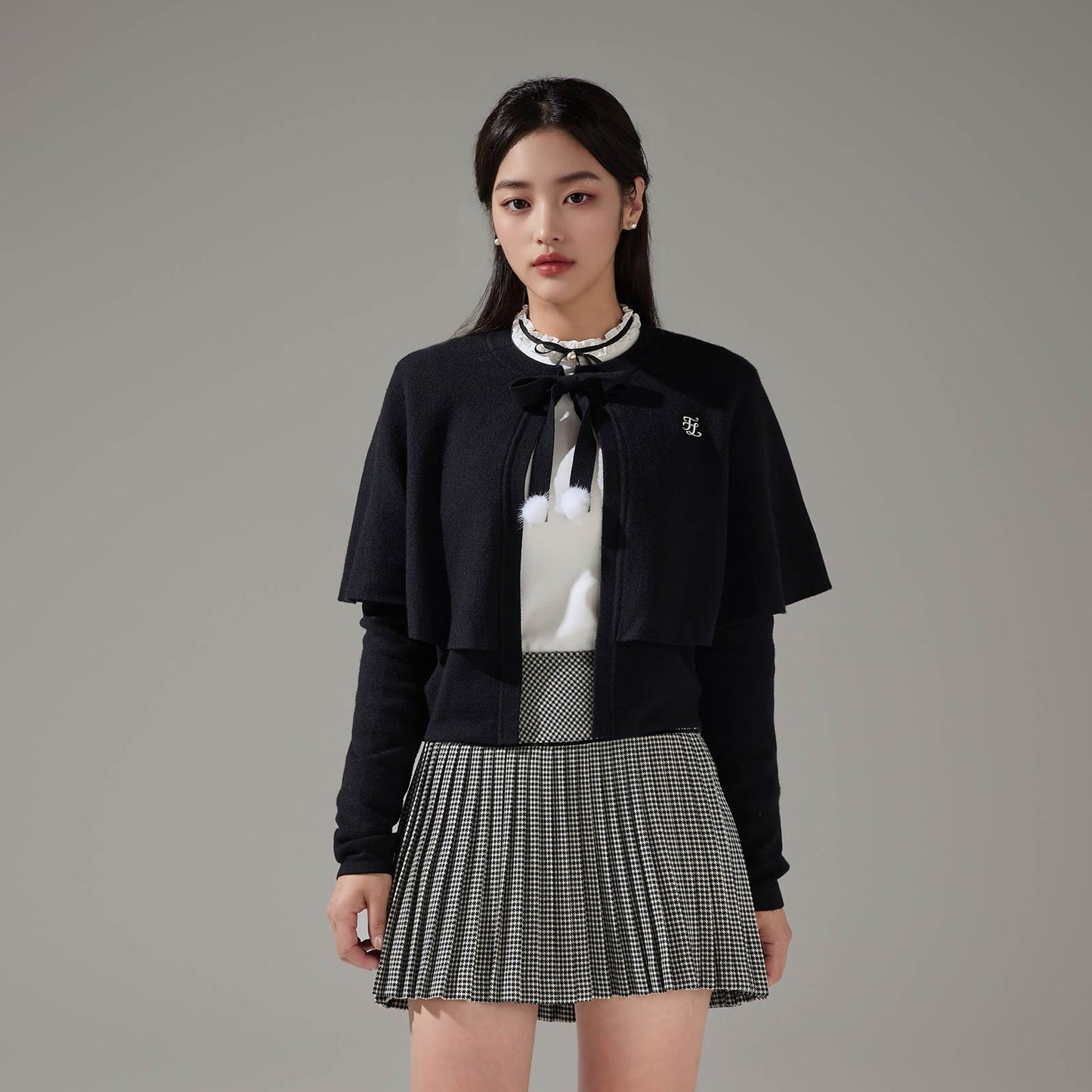 ケープカーディガン