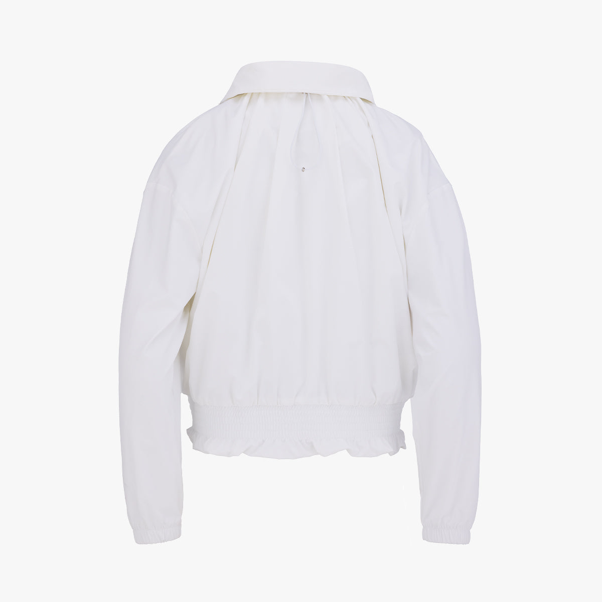 【RE-ORDER】ラッフルヘムジップアップジャンパー