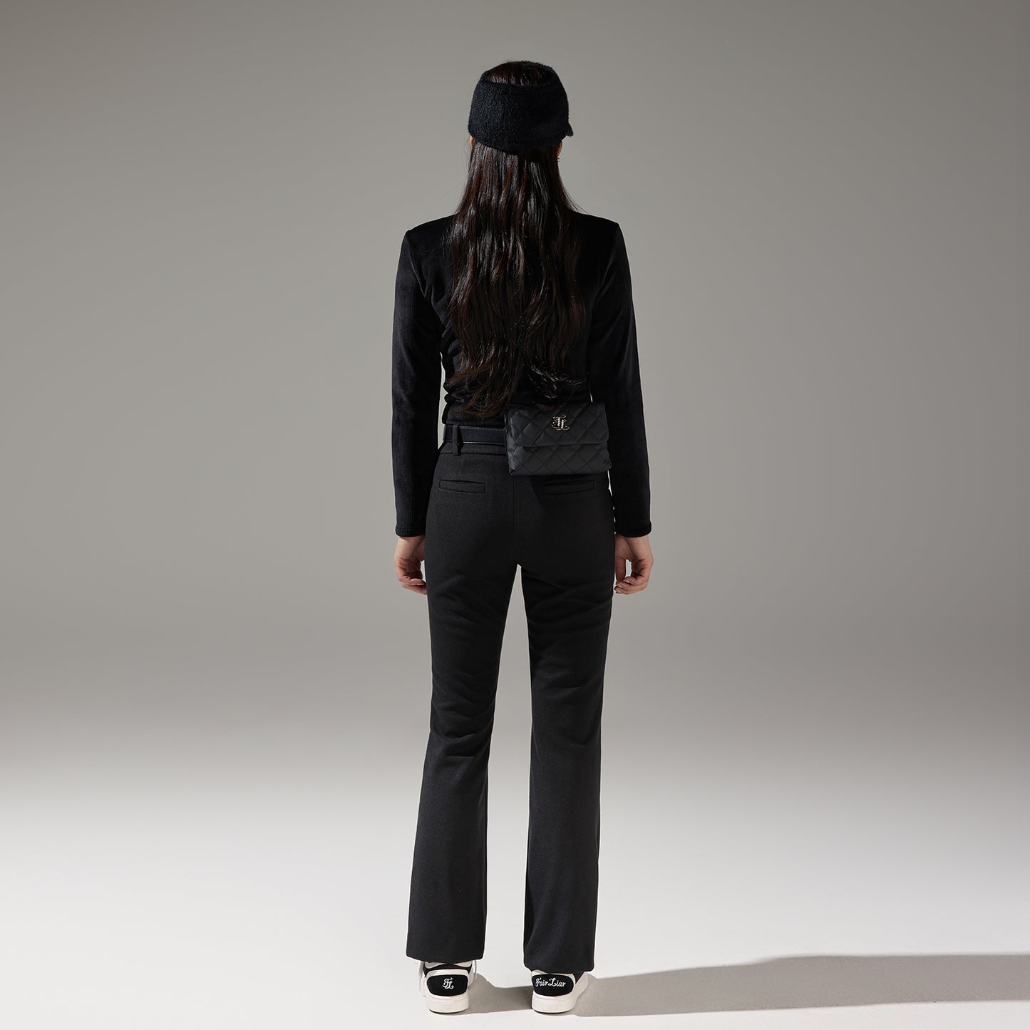 リボンポケットブーツカットパンツ