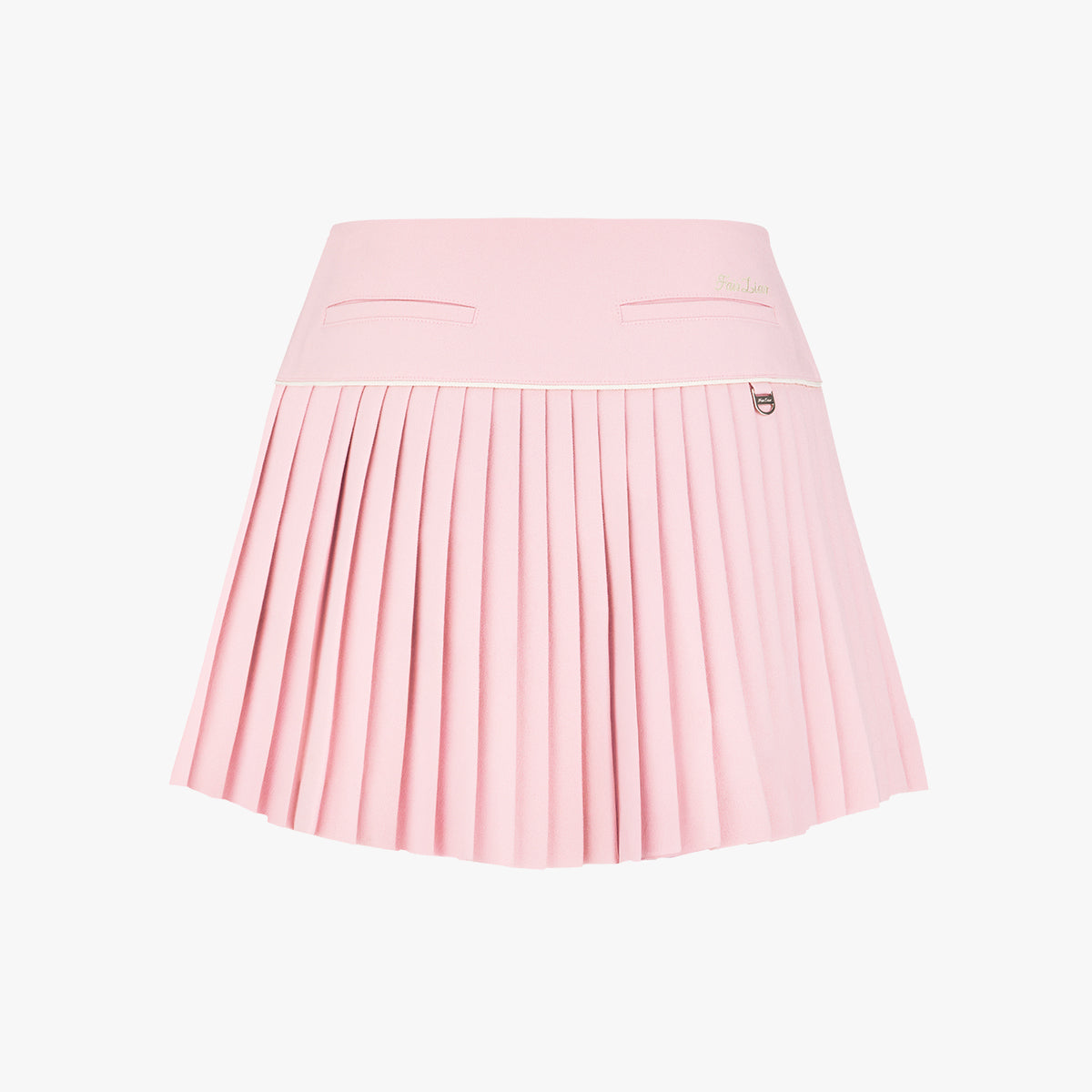 パールロゴフレアプリーツスカート