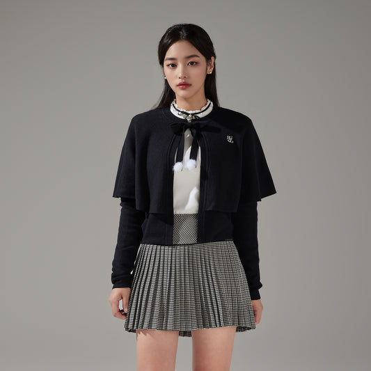 クリスタルロゴフレアプリーツスカート