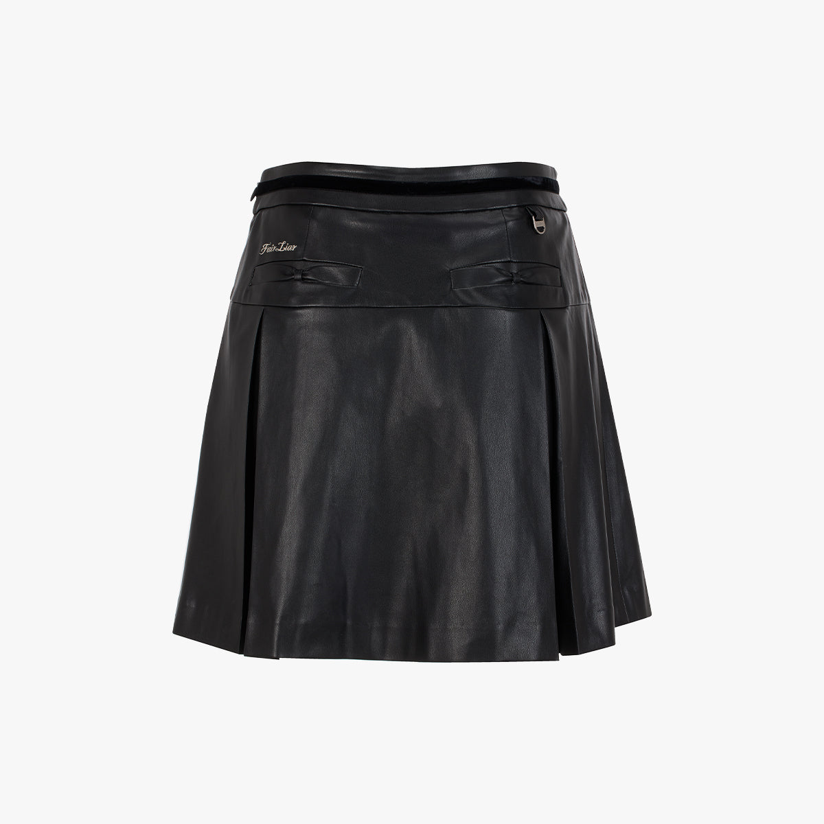 【RE-ORDER】レザーリボンスカート