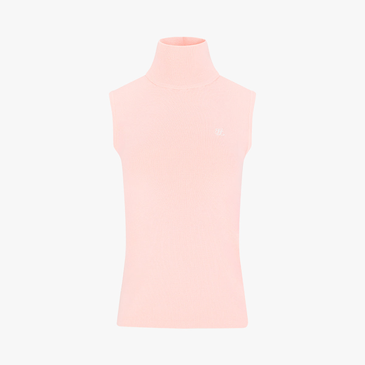 ハイネックノースリーブニット