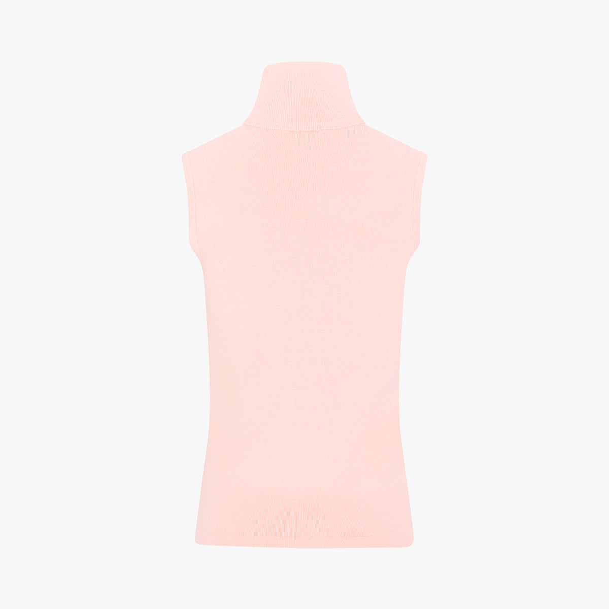 ハイネックノースリーブニット