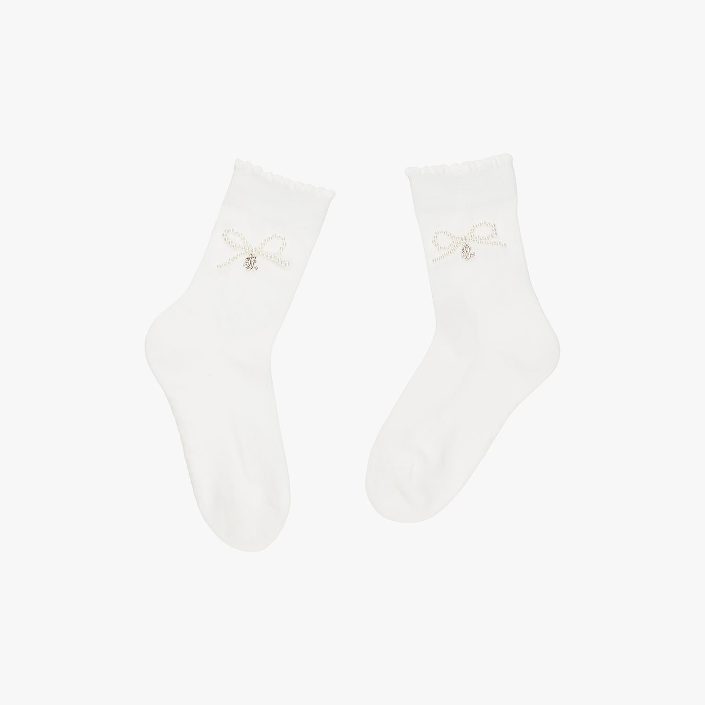 パールリブルアンクルソックス