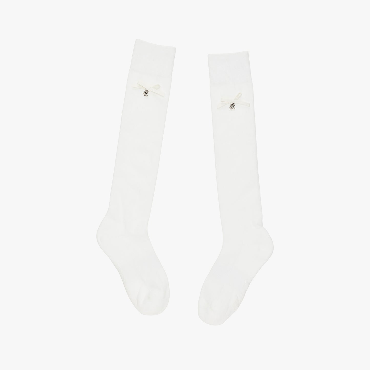 レザーリボンニーハイソックス