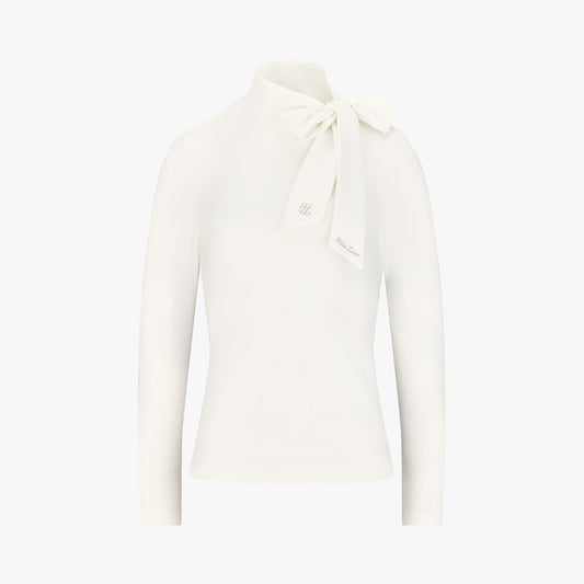 タイリボンタートルネックTシャツ