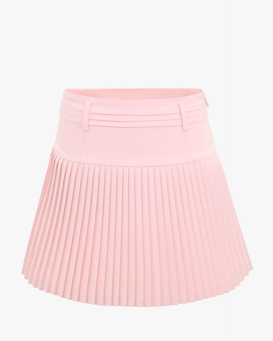 ハイウェストフレアプリーツスカート