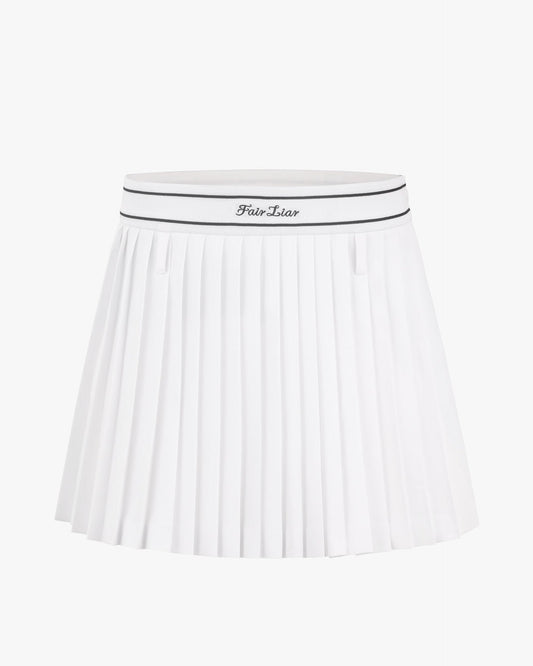 ベルトセットハイウエストプリーツスカート