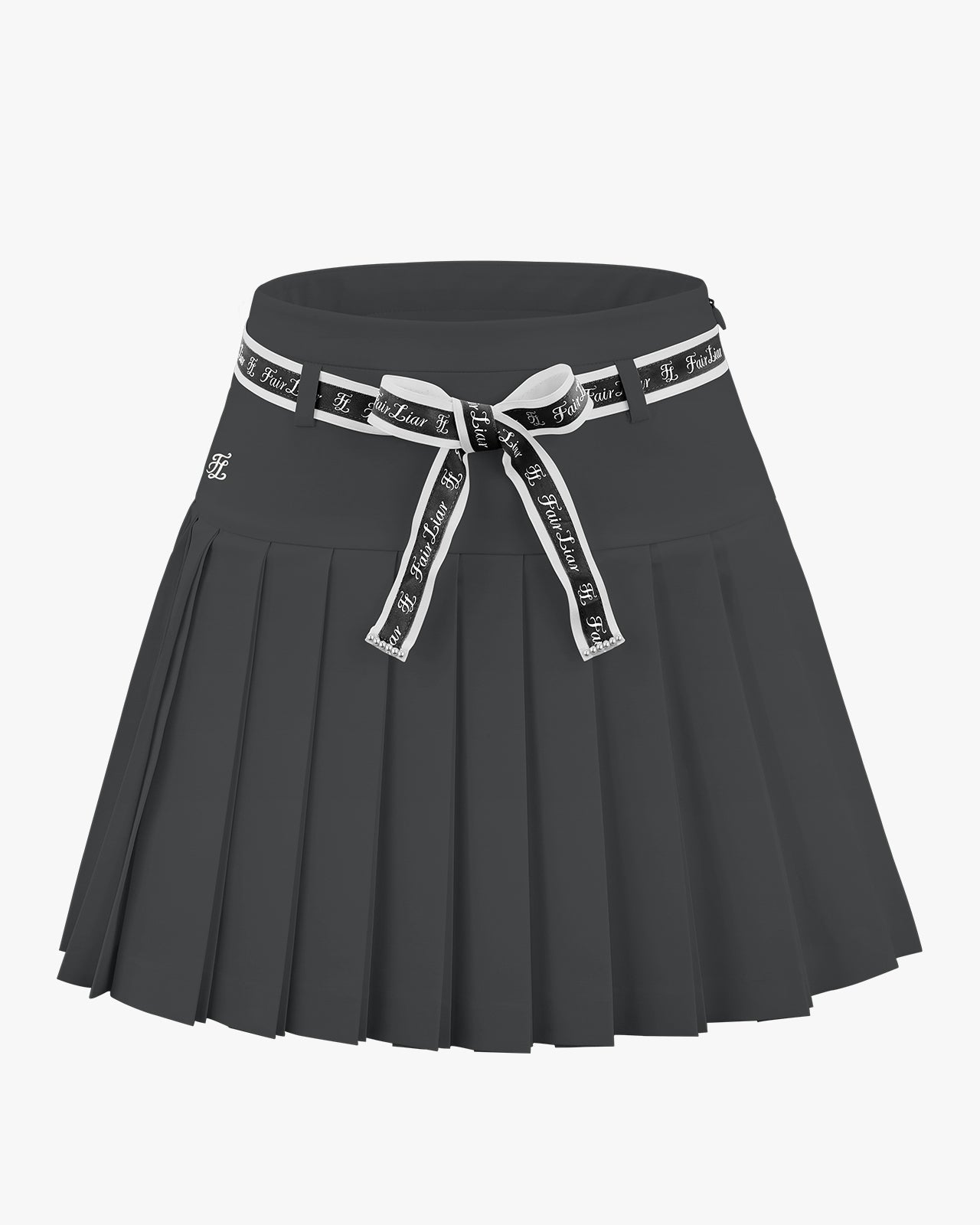 ハイウエストリボンセットプリーツスカート