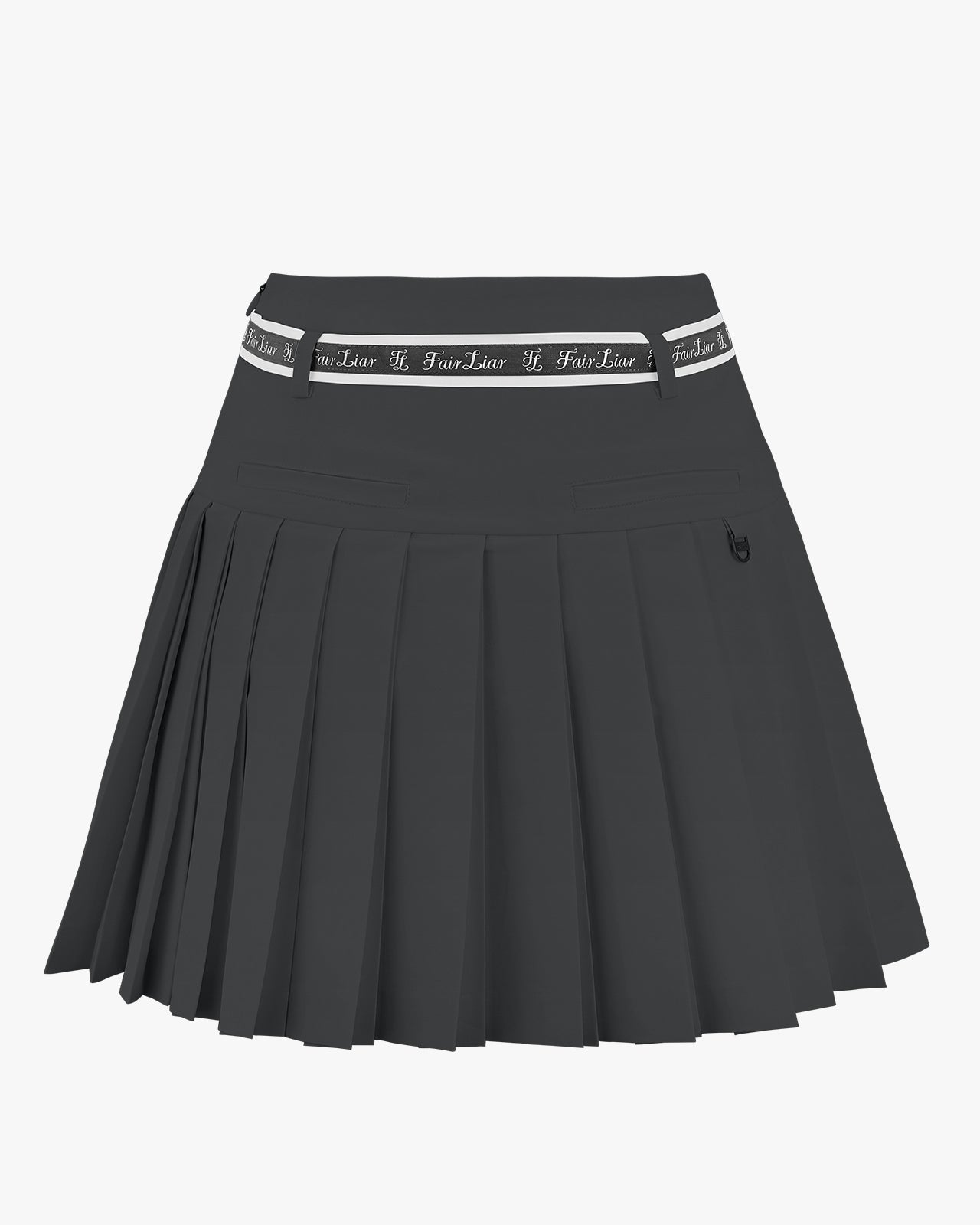 ハイウエストリボンセットプリーツスカート