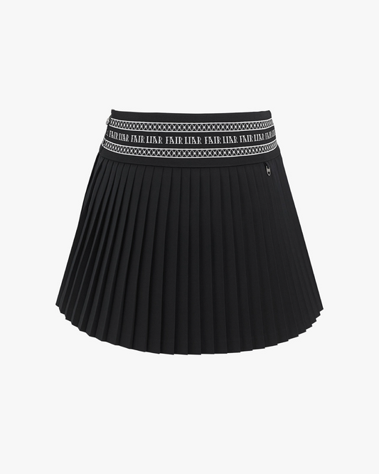 【RE-ORDER】ロゴバンドプリーツスカート