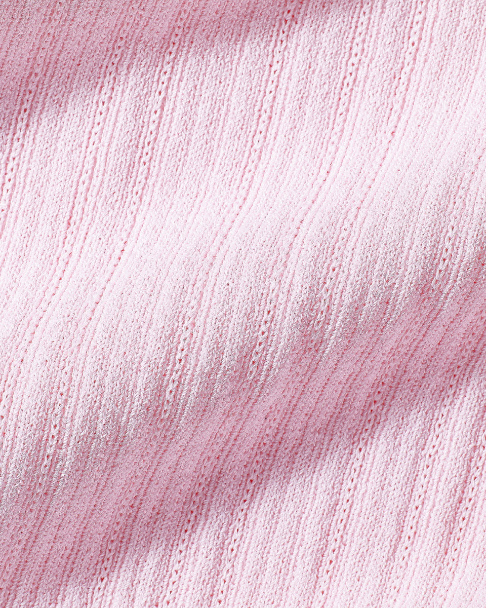 【RE-ORDER】スカラップカラー七分袖ニット