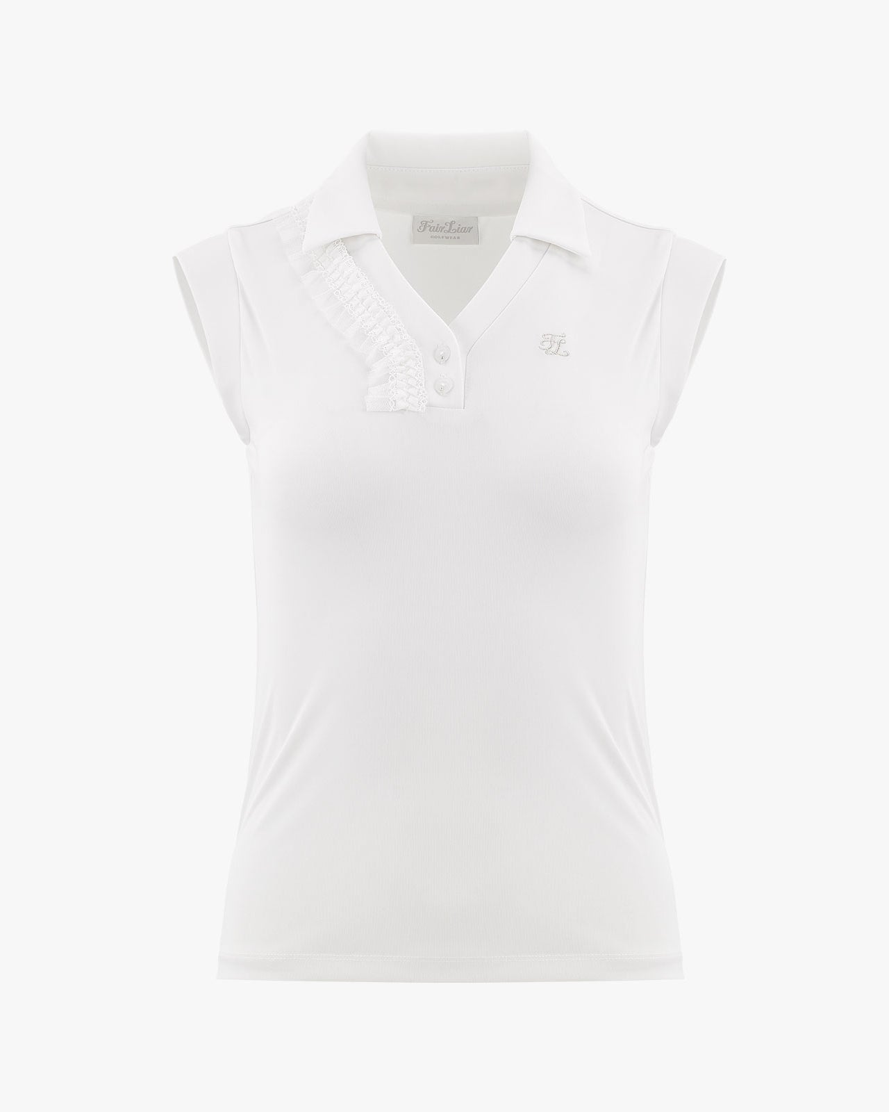 フリルVネックTシャツ