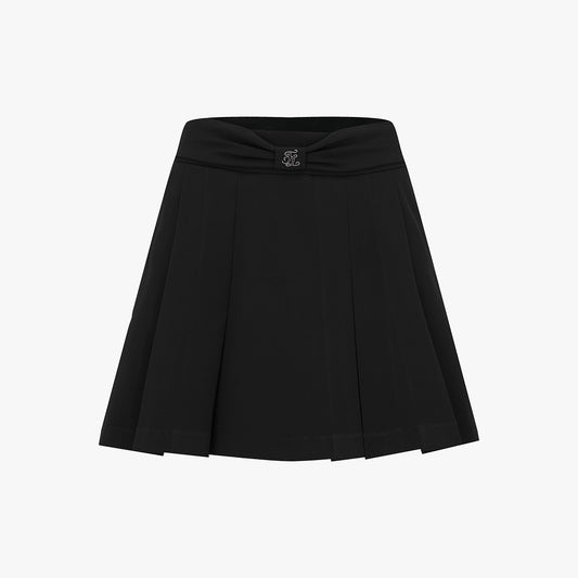 25SS リボンベルト ワイドプリーツスカート