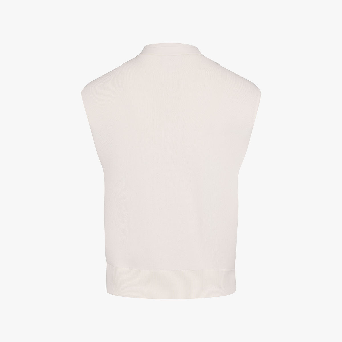 25SS ノースリーブVネックニットベストカーディガン