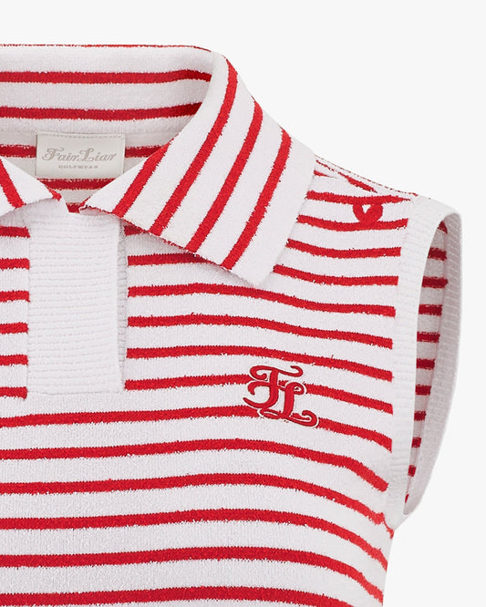 ハートカラーニットベスト