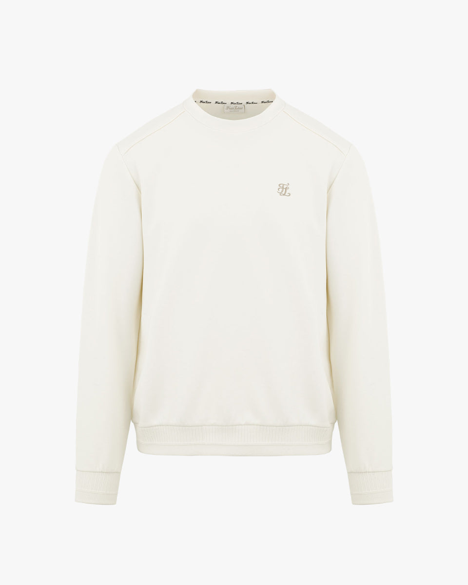 メンズ ウーヴンパッチスウェットシャツ