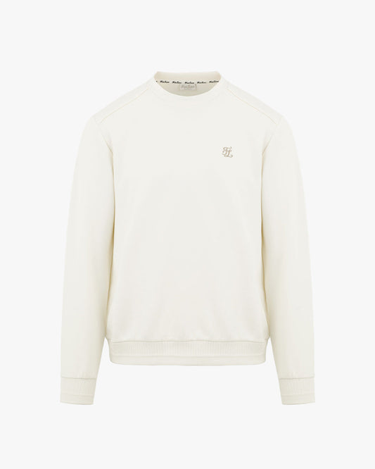 メンズ ウーヴンパッチスウェットシャツ