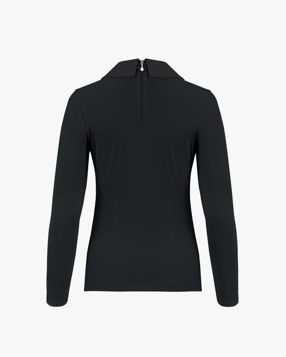 ダブルスタンドカラーロングスリーブTシャツ