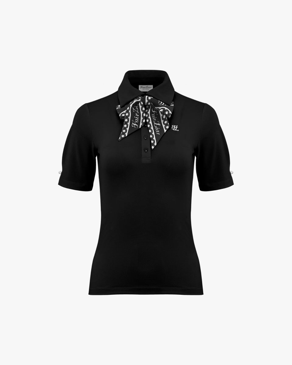 ギンガムスカーフセットTシャツ