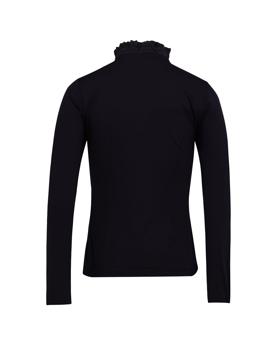 25SS シャーリングリボンハイネックTシャツ