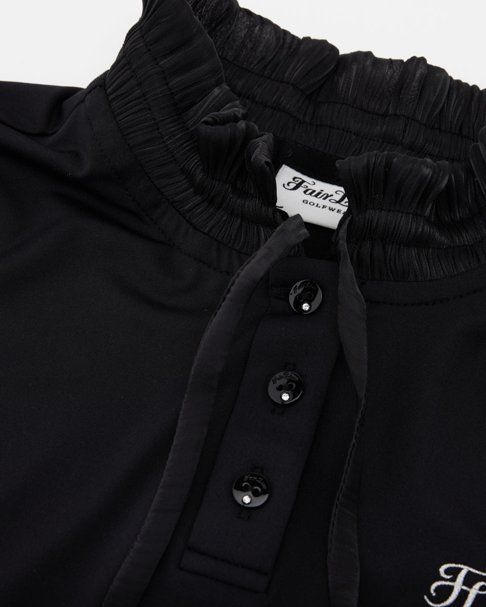 25SS シャーリングリボンハイネックTシャツ