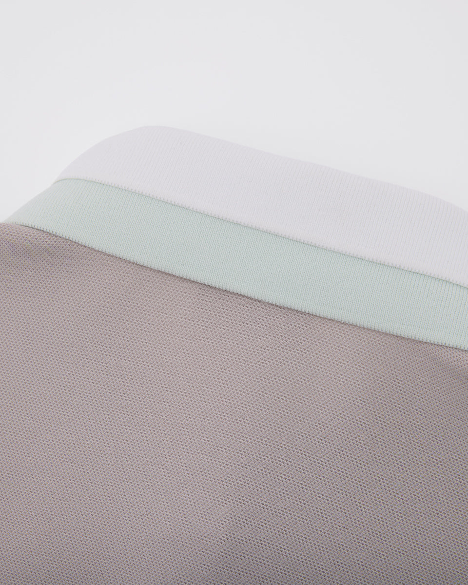 25SS バイカラーダブルカラーTシャツ