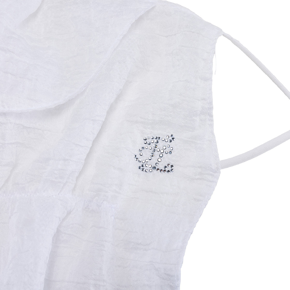 シアサッカー立体マスク (ホワイト)